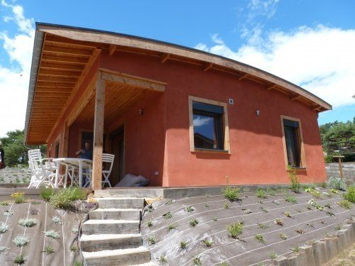 Maison ossature bois/paille a Bathernay