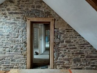 Création ouverture mur porteur 70cm Ep avec pose carré bois Chêne