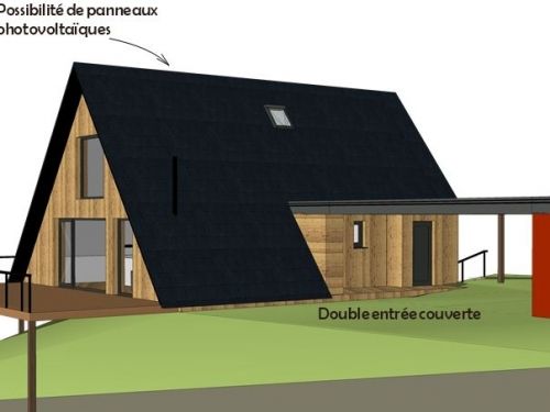 MAISON EN A ECOLOGIQUE ET PASSIVE #Aframe