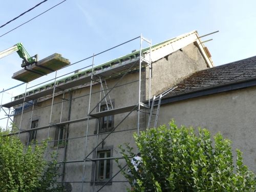 Nouvelle toiture avec isolant Miscanthus