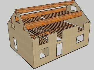 Conception d'une ossature en CLT , base d'une maison zéro énergie