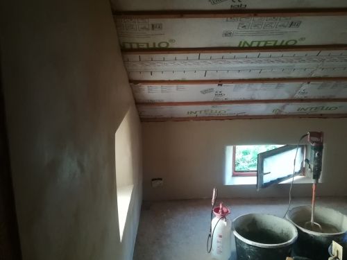 Enduits de finition pour une chambre d'amis