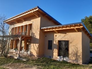 Maison individuelle bois paille terre