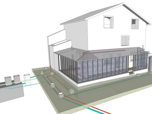 Projet inspiré Earthship sur maison ancienne