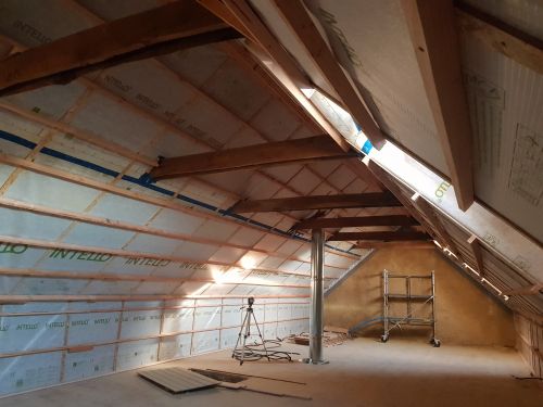 Isolation de Rampants en Ouate de cellulose