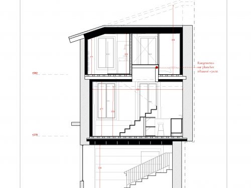 Rénovation d'un immeuble de commerce ancien