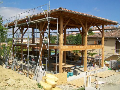 Maison en bottes de paille