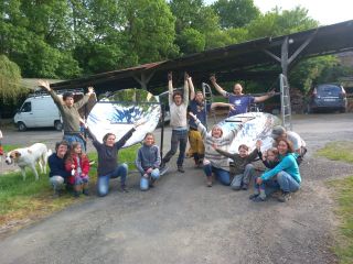 Parabole cuiseur solaire a Chauvigné