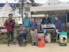 Fabrication de cuiseur rocket au festival du Karnaval Humanitaire
