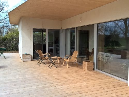 Rénovation thermique en botte de paille d'une maison d'habitation (autoconstruction partielle)