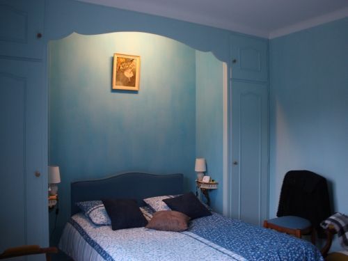 Chambre en peinture à la caséine