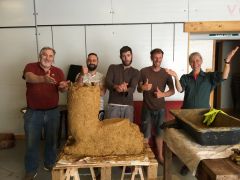 Ateliers rocket stove en terre-paille