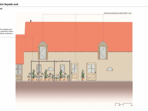 Aménagement d'un logement dans un corps de ferme