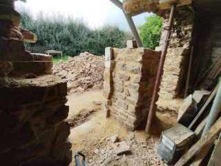 Création de deux ouvertures dans un mur en pierrres