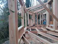 Extension de yourte dans le Tarn
