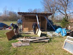 Chantier pédagogique Electricité / Isolation / ossature bois