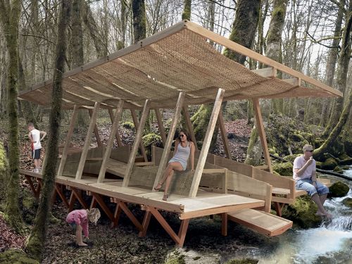 La cabane du filon bleu