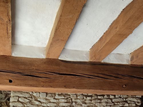 Torchis / Badigeon chaux / Patine chaux