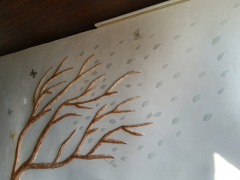 Fresque en plâtre