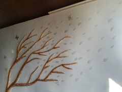 Fresque en plâtre