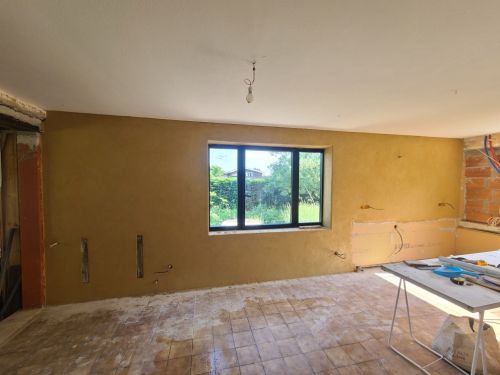Rénovation enduit terre