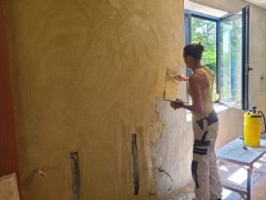 Rénovation enduit terre