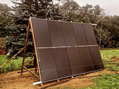 Cabane en A photovoltaïque