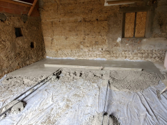 Ouvertures cadre bois & dalle chaux