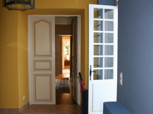 Enduit correcteur thermique et peinture minérale Keim sur un enduit chaux sable