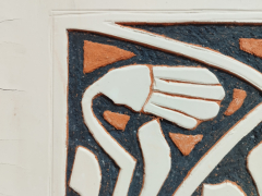 Sgraffito en trois couches 