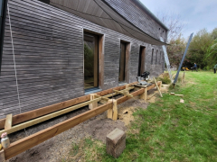 Reprise de terrasse surélevée