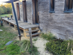 Reprise de terrasse surélevée