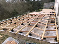 Terrasse douglas et chêne