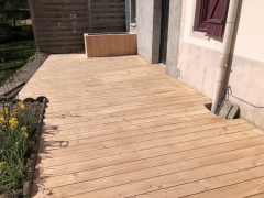Terrasse douglas et chêne