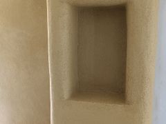 Chantier enduits de finition en terre fibrée