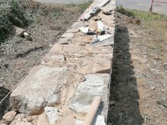 Chantier muret de pierre