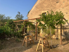 Pergola en vieux bois