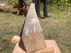 Pergola en vieux bois