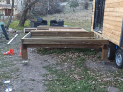 Terrasse bois démontable pour Tiny House