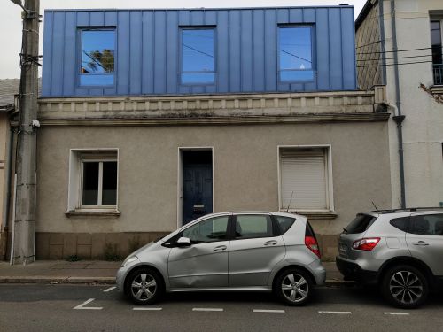 Surélévation ossature bois et finition zinc