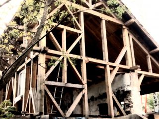 Maison bois terre paille