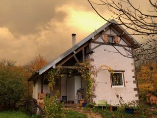 Maison bois terre paille
