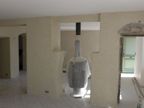 Enduits chaux et rejointoiement mur en pierre