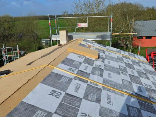 Isolation en sarking en fibre de bois