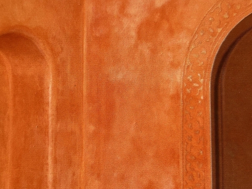 Douche tadelakt et sgraffito