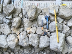 Mur de soutènement en pierres sèches&nbsp;