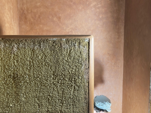 Salle de bain argile et tadelakt