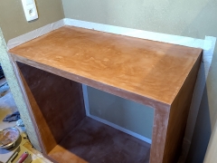 Salle de bain argile et tadelakt
