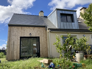 Extension bois et création d'une lucarne