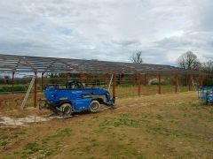 création d'un batiment de 960 m2 avec une installation photovoltaique de 100kw à nouic